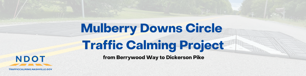 Mulberry Downs Circle Traffic Calming Meeting